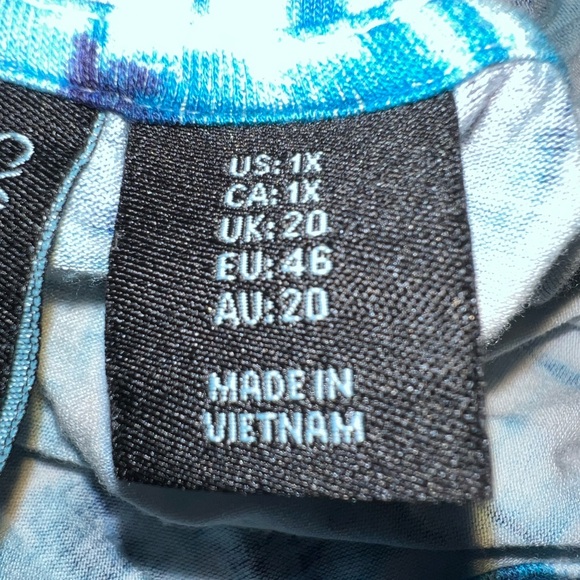 Cynthia Rowley Tie Dye Shark Bite Tank Top - Picture 7 of 8